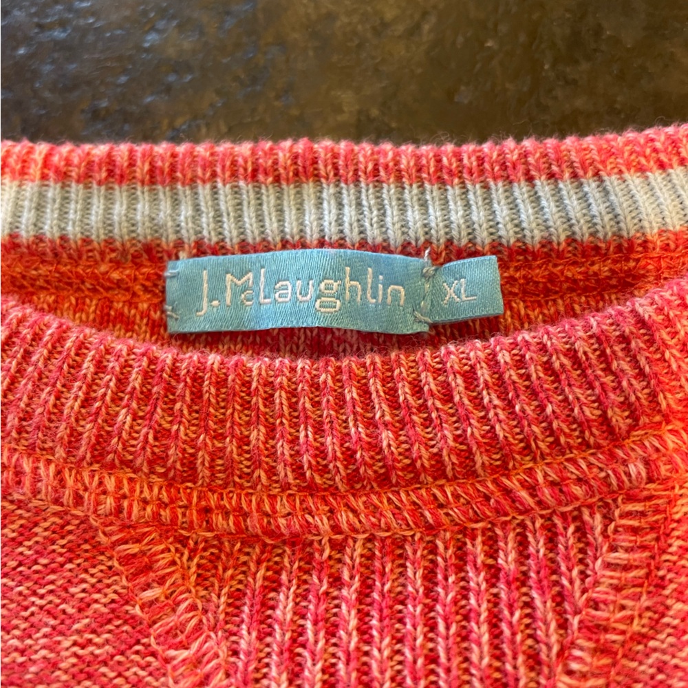 J. McLaughlin Luke Sweater in weathered red solid